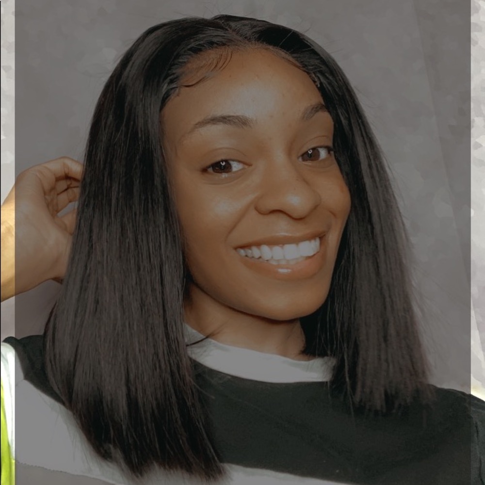 Black bob wig
